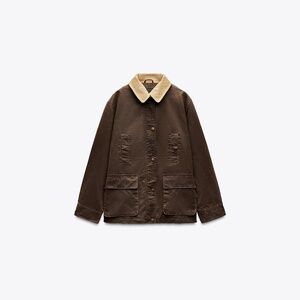 Zara Contrast Collar Jacket.